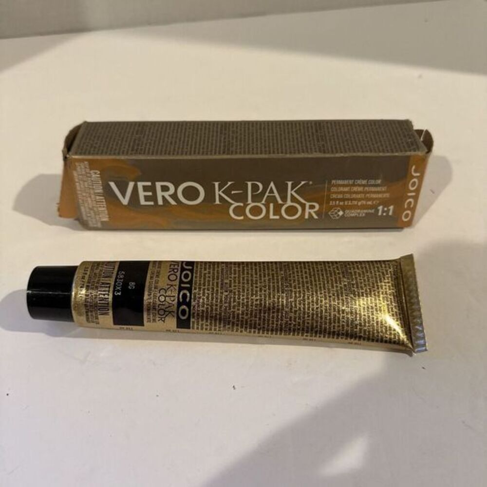 Joico Vero K-Pak Permanent Creme Color Blonde Dore' Moyen 8G SEALED
